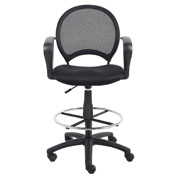 Boss Mesh Drafting Stool W/ Loop Arms, B16217