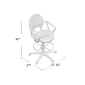 Boss Mesh Drafting Stool W/ Loop Arms, B16217
