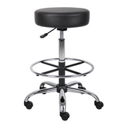 Boss Caressoft Medical/Drafting Stool in Black, B16240-BK