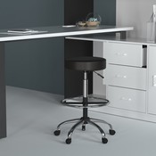 Boss Caressoft Medical/Drafting Stool in Black, B16240-BK