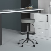 Boss Caressoft Medical/Drafting Stool in Grey, B16240-GY