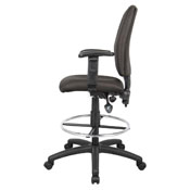 Boss Multi-Function Fabric Drafting Stool W/ Adjustable Arms, B1636-BK