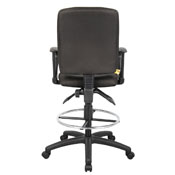 Boss Multi-Function Fabric Drafting Stool W/ Loop Arms, B1637-BK