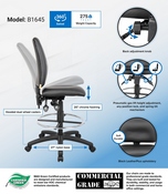 Boss Multi-Function LeatherPlus Drafting Stool, B1645
