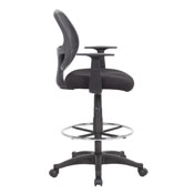 Boss Commercial Grade Mesh Stool W/ Arms, B16606