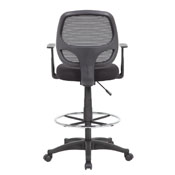 Boss Commercial Grade Mesh Stool W/ Arms, B16606