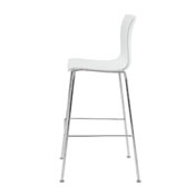 Boss White Stool w/Chrome Frame (set of 4), B16700-W-4