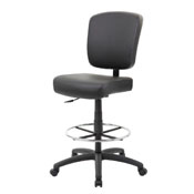 Boss Oversized Drafting Stool, B1680-BK