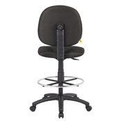 Boss Black Fabric Drafting Stools W/Footring, B1690-BK