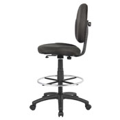 Boss Black Fabric Drafting Stools W/Footring, B1690-BK