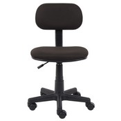 Boss Black Fabric Steno Chair in Black, B205-BK