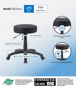 The DOT stool, Black, B210-BK