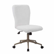 Tiffany White Fur Chair - Gold, B220G-FWT