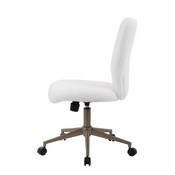 Tiffany White Fur Chair - Gold, B220G-FWT