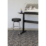 29" Chrome/Black Stool, B229-BK