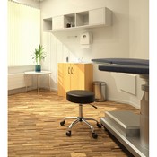Boss Black Caressoft Medical Stool, B240-BK
