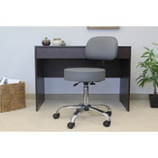 Boss Grey Caressoft Medical Stool W/ Back Cushion, B245-GY