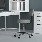 Boss Grey Caressoft Medical Stool W/ Back Cushion, B245-GY