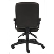 Boss Multi-Function Fabric Task Chair W/ Adjustable Arms, B3036-BK