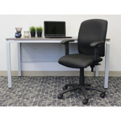 Boss Multi-Function Fabric Task Chair W/ Adjustable Arms, B3036-BK
