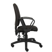 Boss Multi-Function Fabric Task Chair W/Loop Arms, B3037-BK