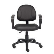 Boss Black Posture Chair W/ Loop Arms, B307
