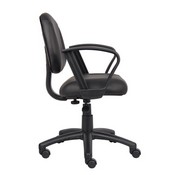 Boss Black Posture Chair W/ Loop Arms, B307