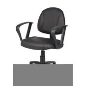 Boss Black Posture Chair W/ Loop Arms, B307