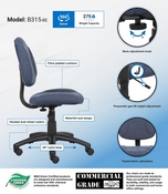 Boss Blue Deluxe Posture Chair, B315-BE