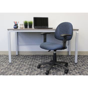 Boss Blue Deluxe Posture Chair W/ Adjustable Arms, B316-BE