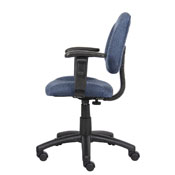 Boss Blue Deluxe Posture Chair W/ Adjustable Arms, B316-BE