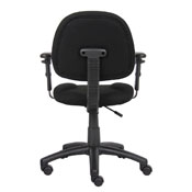 Boss Black Deluxe Posture Chair W/ Adjustable Arms, B316-BK