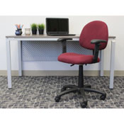 Boss Burgundy Deluxe Posture Chair W/ Adjustable Arms, B316-BY