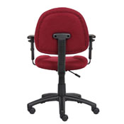 Boss Burgundy Deluxe Posture Chair W/ Adjustable Arms, B316-BY