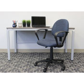 Boss Blue Deluxe Posture Chair W/ Loop Arms, B317-BE