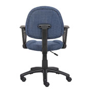 Boss Blue Deluxe Posture Chair W/ Loop Arms, B317-BE