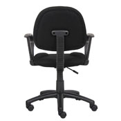 Boss Black Deluxe Posture Chair W/ Loop Arms, B317-BK