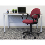Boss Burgundy Deluxe Posture Chair W/ Loop Arms, B317-BY