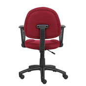 Boss Burgundy Deluxe Posture Chair W/ Loop Arms, B317-BY
