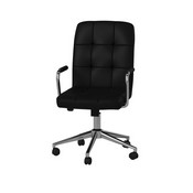 Boss Modern Office Chair w/Chrome Arms - Black, B331-BK