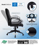 Boss Ribbed Back Task Chair, B426-BK