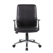 Boss Retro Task Chair with Black T-Arms, B431-BK