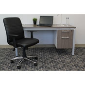 Boss Retro Task Chair with Black T-Arms, B431-BK