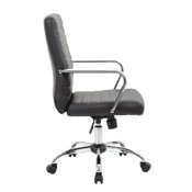Boss Retro Task Chair with Chrome Fixed Arms, B436C-CP