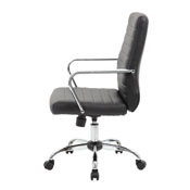Boss Retro Task Chair with Chrome Fixed Arms, B436C-CP