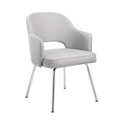 Grey Linen Guest Chair, B489C-GR