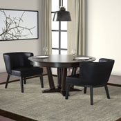 Boss Ava guest, accent or dining chair - Black, B529BK-BK