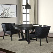 Boss Ava Quilted guest, accent or dining chair - Black, B529QBK-BK