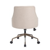 Boss Desk Chair-Beige w/Rustic Bronze Base, B566BZ-BGW