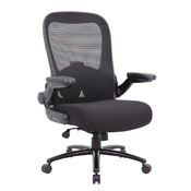 Boss Heavy Duty Flip Arm Mesh Task Chair, B601-BK